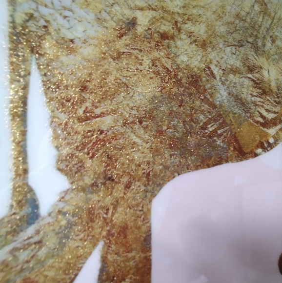 LIKE NEW Empire Art Direct Sparkley Floral Elephant Print on Canvas - Picture 4 of 7